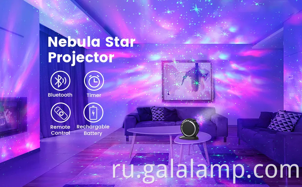Tuya Wi -Fi Smart Star Project Galaxy for Holiday Party App Control Smart Home Nebula Projector работает для Google Home Alexa